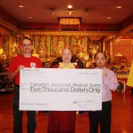 LLCS President Master Lian Tzi Present CAD$5000 to CMAT