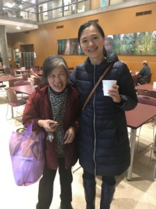 By chance, Gia Tran meets another Gia Tran at The Salvation Army Belkin House (Vancouver) cafeteria on a fine afternoon on November 14, 2018. Coincidentally, right above where this photo is taken, there is a framed quote on Belkin House’s wall that reads, “Not all of us can do great things. But we can do small things with great love.” – Mother Teresa Gia Tran meets Mrs Gia Tran