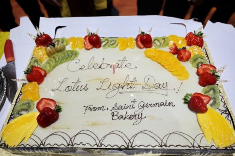 Celebrate Lotus Light Day Cake sponsored by St. Germain